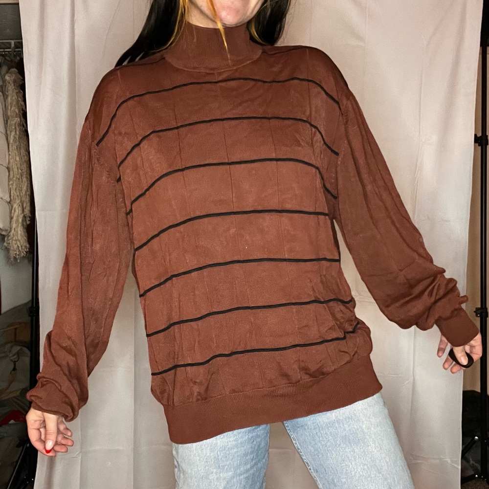 Striped fall sweater